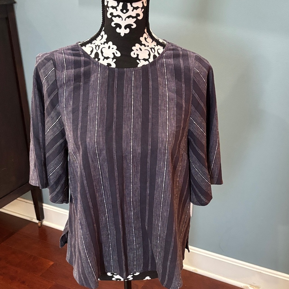 Gentle Fawn Midnight Pinstripe Blouse